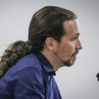 El líder de Podemos, Pablo Iglesias, da casi por hecho el acuerdo con IU.