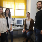 El equipo que conforma Micros Veterinaria, en sus instalaciones en el edificio Indegsal. RAMIRO