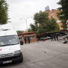 Acceso al hospital Carlos III de Madrid donde permanece ingresada Teresa Romero.