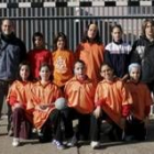 Formación del San Claudio que milita en la categoría alevín femenino