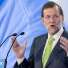 Rajoy viajó a Oviedo a frenar el efecto Cascos.