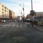 Cruce de Párroco Pablo Díez con la calle La Presa, en Trobajo.