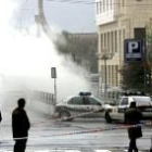 Imagen de la explosión del coche bomba colocado por ETA en Santander