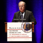 Juan Vicente Herrera, presidente de la Junta de Castilla y León, ayer en el Auditorio Ciudad de León. RAMIRO / MARCIANO PÉREZ