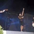 Un momento del concierto que el grupo El Sueño de Morfeo ofreció ayer en Sahagún