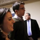 Íñigo Errejón e Irene Montero, entran a la Junta de Portavoces del Congreso.