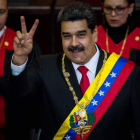 Nicolás Maduro en la jura de su nuevo mandato. MIGUEL GUTIÉRREZ