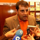 El secretario de Organización, Ibán García, el viernes en Ponferrada