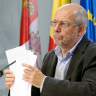 El vicepresidente, portavoz y consejero, Francisco Igea, tras el Consejo de Gobierno.