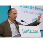 El secretario general de JxCAT, Jordi Turull. TONI ALBIR