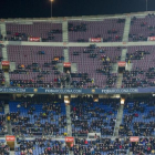 Imagen de la grada del Camp Nou en el partido de Copa ante el Celta del jueves 11 de enero.