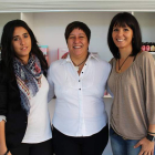 Elena, Yvette y Cati en su nuevo establecimiento Punto de Sal, cerca dela Catedral.