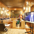 Un momento del Pleno celebrado de la Diputación de León. MARCIANO PÉREZ