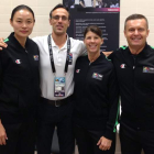 Vaquera con la china Wang, la americana Amy Bonner y el polaco Zamojski, árbitros del Mundial.