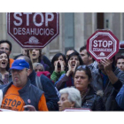 Una de las manifestaciones convocadas por la PAH.