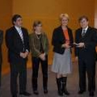 Fernández Santiago saluda a la vicepresidenta del Bundestag, Kastner