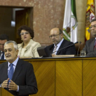 El candidato a la presidencia de la Junta andaluza, Griñán.