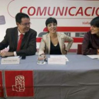 Óscar López en un momento de la «Jornada sobre Comunicación 2.0», ayer en Valladolid.