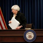 La presidenta de la Reserva Federal, Janet Yellen, en una comparecencia el pasado junio en Washington.