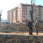 Alberto Fernández y María Eugenia Gancedo visitaron las obras de esta amplia zona verde.