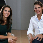 Ana Pastor y Rafael Nadal, tras la entrevista.