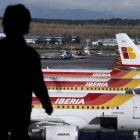 Huelga de pilotos de Iberia el pasado 18 de diciembre.