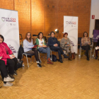 Asistentes a la asamblea de Unidas Podemos.