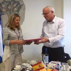 Del Olmo, durante la entrevista que mantuvo con el ministro israelí de Agricultura. JCYL