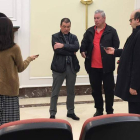 El abogado Ignacio Martines y el presidente, Basterrechea.