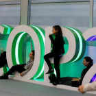 Activistas participantes en la cumbre del clima (COP24) de Katowice, en Polonia.