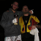 Momento en que los colegiados paran la pelea permitiendo al boxeador asturiano recuperarse