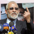 Foto de archivo del líder de los Hermanos Musulmanes, durante una rueda de prensa en El Cairo.