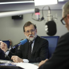 Mariano Rajoy entrevistado en la COPE.