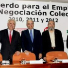 Jesús Bárcenas, Gerardo Díaz Ferrán, Cándido Méndez e Ignacio Fernández Toxo.