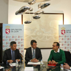 Castañón, Cepedano, Majo, Mayo y Fernández, ayer en la primera reunión. F. OTERO PERANDONES