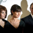 Olga Kurylenko, Gemma Arterton y Daniel Craig