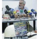 Matías Llorente, ayer, en la presentación de la fiesta campesina de Ugal