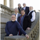 Los integrantes del grupo argentino Les Luthiers. VILLAR-LÓPEZ