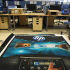 Con la orden enviada desde un móvil puede imprimirse en cualquier lugar, en la imagen instalaciones de HP en León.