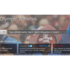 Espacio de 'The Olympic Athletes Hub' donde puedes buscar tu atleta favorito.