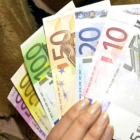 Varios billetes en circulación en la zona euro