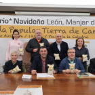 Un momento de la presentación de la Lentejada Solidaria, esta mañana