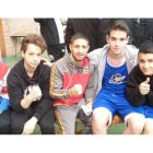 El equipo del 1664 Fight Club con la estrella española de los pasados Juegos, Samuel Carmona. DL
