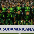 La alineación del Chapecoense que se enfrentó al San Lorenzo en las semifinales de la Copa Sudamericana, hace seis días.