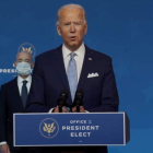 Joe Biden ayer en Washington, en su comparecencia con su gabinete. OFICINA DEL PRESIDENTE ELECTO