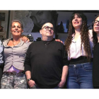 Tomás Valle, entre Matías Álvarez, Sonia Quintans, Silvia Rivera y Yésica de la Fuente. A. VALENCIA