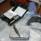 Parte de la droga incautada por la Policía Nacional en el Puerto de Algeciras.