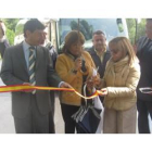 Jaime González, Carmen Mallo, Isabel Carrasco, ayer.