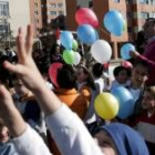 Más de 3.000 niños llenaron las inmediaciones de la Catedral el Día de la Paz del año pasado