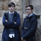 Rodrigo Morán (16 años) y David García (15 años) dejaron este año de ser aspirantes a suplente de la Virgen del Mercado para pasar a la lista de suplentes oficiales. | ramiro